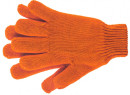 Перчатки трикотажные, акрил, двойные, цвет: оранжевый, двойная манжета, Россия// Сибртех