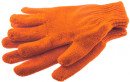 Перчатки трикотажные, акрил, двойные, цвет: оранжевый, двойная манжета, Россия// Сибртех2