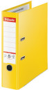 Папка-регистратор ESSELTE "VIVIDA Plus", А4+, с двухсторонним покрытием из пластика, 80 мм, желтая, 624076