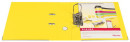 Папка-регистратор ESSELTE "VIVIDA Plus", А4+, с двухсторонним покрытием из пластика, 80 мм, желтая, 6240763