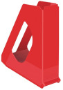 Лоток вертикальный для бумаг ESSELTE "VIVIDA", ширина 72 мм, красный, 6239352