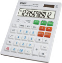 Калькулятор настольный STAFF STF-555-WHITE (205х154 мм), 12 разрядов, двойное питание, CORRECT, TAX, БЕЛЫЙ, 250305
