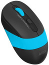 Мышь беспроводная A4TECH FG10 чёрный синий USB2