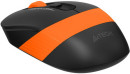 Мышь беспроводная A4TECH Fstyler FG10 чёрный оранжевый USB3