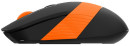 Мышь беспроводная A4TECH Fstyler FG10 чёрный оранжевый USB4