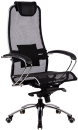 Кресло офисное МЕТТА "SAMURAI" S-1, сверхпрочная ткань-сетка, темно-коричневое2