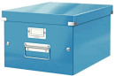 Короб архивный LEITZ "Click & Store" M, 200х280х370 мм, ламинированный картон, разборный, синий, 60440036
