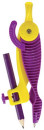 Циркуль ЮНЛАНДИЯ пластиковый с карандашом, 140 мм, блистер, 210653
