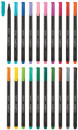 Ручки капиллярные MAPED (Франция), НАБОР 20 шт., АССОРТИ, "Graph Pep's", линия письма 0,4 мм, 7491512