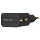 Сетевое зарядное устройство Red Line NT-2A 2.1A 2 х USB черный 4534274