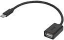 Переходник Type-C USB 0.5м Green Connection GCR-UCO1AF-BB2S-0.5m круглый черный2