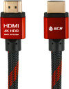 Кабель HDMI 2м Green Connection GCR-51490 круглый черный/красный