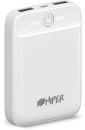 Аккумулятор HIPER Внешний аккумулятор HIPER SL6000 Li-Pol 6000 mAh 2.1A+2.1A 2xUSB белый2