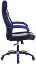 Кресло игровое Бюрократ VIKING 2 AERO BLUE черный/синий искусственная кожа3