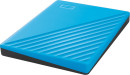 Внешний жесткий диск 2.5" 2 Tb USB 3.0 Western Digital My Passport голубой WDBYVG0020BBL-WESN4