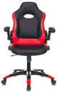 Кресло игровое Бюрократ VIKING-1N/BL-RED черный/красный искусственная кожа2