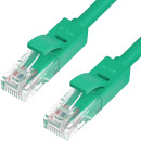 Greenconnect Патч-корд прямой, малодымный LSZH 3.0m UTP кат.6, зеленый, 24 AWG, литой, ethernet high speed, RJ45, T568B, GCR-50729