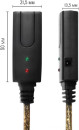 Greenconnect Удлинитель USB 2.0 с 2-мя акивными усилителями сигнала 15.0m Premium, AM/AF 24/22 AWG экран, армированный, морозостойкий, разъём для доп.питания, GCR-UEC3M21-BD2S-15.0m3