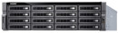 SMB QNAP TVS-1672XU-RP-i3-8G 16-Bay NAS, Intel Core i3-8100 4-core 3.6 GHz Processor, 8 GB UDIMM DDR4 (2 x 4GB), 16x 2.5"/3.5" SATA HDD/SSD, 4x GbE LAN, 2 x 10GbE SFP+, 2xPSU, rackmount 3U. W/o rail kit RAIL-A03-573