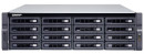 SMB QNAP TVS-1672XU-RP-i3-8G 16-Bay NAS, Intel Core i3-8100 4-core 3.6 GHz Processor, 8 GB UDIMM DDR4 (2 x 4GB), 16x 2.5"/3.5" SATA HDD/SSD, 4x GbE LAN, 2 x 10GbE SFP+, 2xPSU, rackmount 3U. W/o rail kit RAIL-A03-576