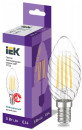 Лампа светодиодная свеча витая IEK LLF-CT35-5-230-40-E14-CL E14 5W 4000K