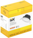 Iek LDVO0-1801-10-3000-K01 Светильник LED ДВО 1801 PRO белый круг 10Вт 3000K IP40 {алюмин. корпус, диам 118 мм}2