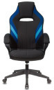 Кресло игровое Бюрократ VIKING 3 AERO BLUE черный/синий искусст.кожа/ткань2