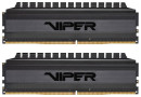 Оперативная память для компьютера 16Gb (2x8Gb) PC4-24000 3000MHz DDR4 DIMM CL16 Patriot Viper Blackout PVB416G300C6K