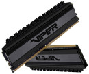 Оперативная память для компьютера 8Gb (2x4Gb) PC4-25600 3200MHz DDR4 DIMM CL16 Patriot Viper 4 Blackout PVB48G320C6K3