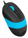 Мышь A4 Fstyler FM10 черный/синий оптическая (1600dpi) USB (4but)4