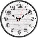 Часы настенные аналоговые Бюрократ WallC-R71P черный