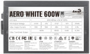 Блок питания ATX 600 Вт Aerocool AERO WHITE 6006