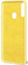 Силиконовый чехол с микрофиброй для Samsung Galaxy A20s DF sOriginal-05 (yellow) клип-кейс, силикон, микрофибра2