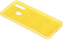 Силиконовый чехол с микрофиброй для Samsung Galaxy A20s DF sOriginal-05 (yellow) клип-кейс, силикон, микрофибра3
