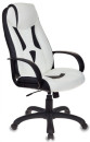 Кресло игровое Бюрократ VIKING-8N/WH-BLACK белый/черный искусственная кожа2