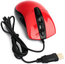 Gembird MOP-415-R {Мышь, USB, красный, 3кн.+колесо-кнопка, 2400DPI кабель 1.4м}5
