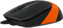 Мышь проводная A4TECH Fstyler FM10 чёрный оранжевый USB2