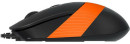 Мышь проводная A4TECH Fstyler FM10 чёрный оранжевый USB3