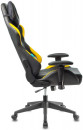 Кресло игровое Бюрократ VIKING 5 AERO YELLOW черный/желтый искусственная кожа5