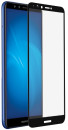 Закаленное стекло с цветной рамкой (fullscreen+fullglue) для Huawei Honor 7C DF hwColor-67 (black)