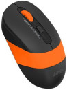 Мышь беспроводная A4TECH Fstyler FG10S чёрный оранжевый USB + радиоканал2