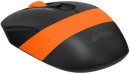 Мышь беспроводная A4TECH Fstyler FG10S чёрный оранжевый USB + радиоканал3