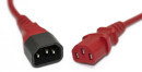 Hyperline PWC-IEC13-IEC14-3.0-RD кабель питания монитор-компьютер IEC 320 C13 - IEC 320 C14 (3x1.0), 10A, прямая вилка, 3 м, цвет красный2