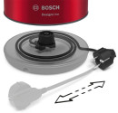 Чайник электрический Bosch TWK3P424 1.7л. 2400Вт красный (корпус: нержавеющая сталь)3