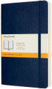 Блокнот Moleskine CLASSIC SOFT EXPENDED QP616EXPB20 Large 130х210мм 400стр. линейка мягкая обложка синий сапфир