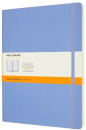 Блокнот Moleskine CLASSIC SOFT QP623B42 XLarge 190х250мм 192стр. нелинованный мягкая обложка голубая гортензия2