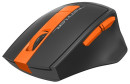Мышь беспроводная A4TECH Fstyler FG30S оранжевый серый USB3