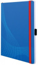 Блокнот Avery Zweckform NOTIZIO 7041 A5 80стр. клетка мягкая обложка фиксирующая резинка прошитый синий