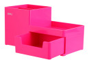 Органайзер настольный Deli EZ25140 Rio 4отд. 175x90x92мм розовый пластик5
