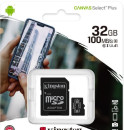 Карта памяти microSDXC 32GB Kingston Class10 UHS-I Canvas Select up to 100MB/s с адапт (SDCS2/32GB-3P1A)2